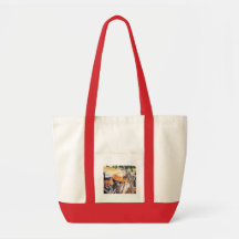 "El Diablo" Motorcycle in the Desert Watercolor Tote Bag
