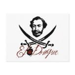El Draque Pirate Insignia Postcards