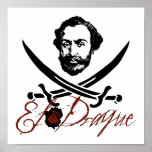 El Draque Pirate Insignia Posters