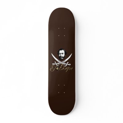 El Draque Pirate Insignia Skate Deck by shakespeareshoppe