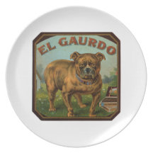 El Gaurdo Cigar Label Plate