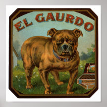 El Gaurdo Cigar Label Print