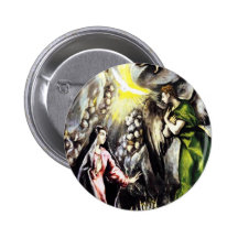 El Greco Annunciation Button