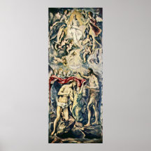 El Greco - baptême du Christ Affiches