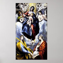 El Greco The Virgin and Child Poster