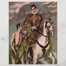 El Greco's Saint Martin and the Beggar, circa 1600 Personalized Flyer