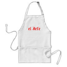 El jefe and la jefa apron