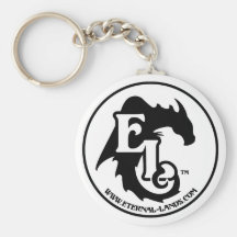 EL logo-B&W- Keychain