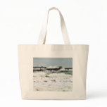 El Nino Waves Piers Ocean Seagulls Cafes Tote Bag