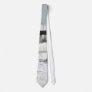 El Nino Waves Piers Ocean Seagulls Cafes Custom Tie
