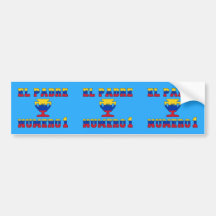 El Padre Número 1 - Number 1 Dad in Venezuelan Bumper Sticker