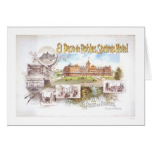 El Paso de Robles Springs Hotel Greeting Cards