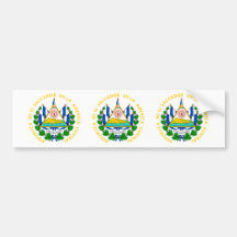 El Salvador Coat of Arms Bumper Sticker