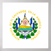 El Salvador Coat of Arms Poster