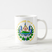 el salvador emblem coffee mugs