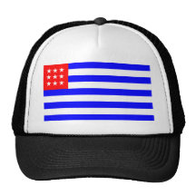 El Salvador Flag (1865) Mesh Hats