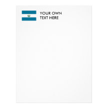 El Salvador Flag Letterhead Design