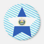 El+Salvador Star Fridge Magnet