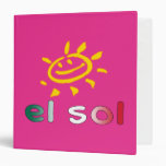 El Sol The Sun in Mexican Summer Vacation 3 Ring Binders