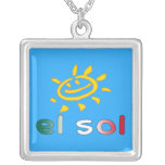 El Sol The Sun in Mexican Summer Vacation Necklaces