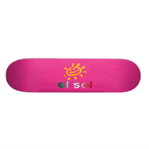 El Sol The Sun in Mexican Summer Vacation Custom Skateboard