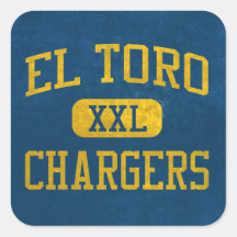 El Toro Chargers Athletics Square Sticker