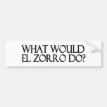 El Zorro Bumper Sticker