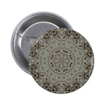 Elaborate Steampunk Mandala Pinback Button
