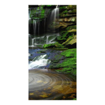 Elakala Waterfalls Swirling Pool Mossy Rocks Photo Greeting Card