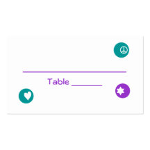 Elana Pearl Bat Mitzvah Table Card 099 Business Card Templates