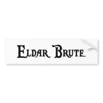 Eldar Brute Bumper Sticker