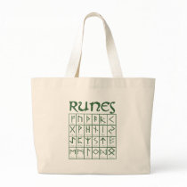 Elder Futhark Runes Tote Bags