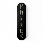 Elder Futhark Runes gold Skate Board Deck