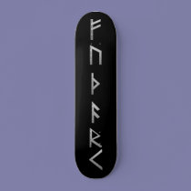 Elder Futhark Runes grey skateboards