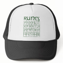Elder Futhark Runes Mesh Hats