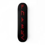 Elder Futhark Runes red Skate Boards