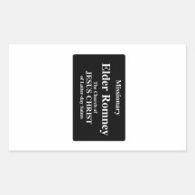 Elder Romney Rectangle Stickers