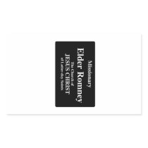 Elder Romney Rectangle Stickers
