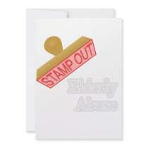 Elderly Abuse Custom Invitations