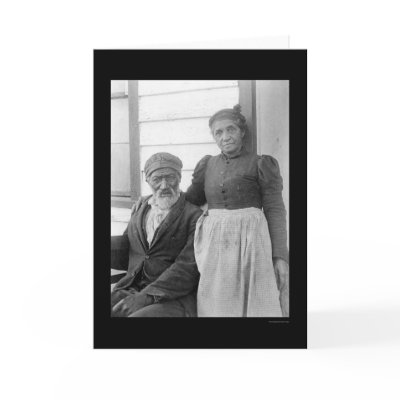 Elderly African American Couple 1900 Cards by lc_vintagephotos