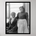 Elderly African American Couple 1900 posters