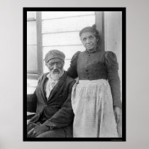 Elderly African American Couple 1900 Posters
