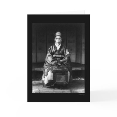 Elderly Korean Man in Costume 1910 Card by lc_vintagephotos