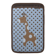 Ele n Friends Giraffe MacBook Air Sleeve Blue