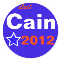 Elect Cain 2012 Stickers