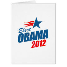 Elect Obama 2012 T-shirt Greeting Card