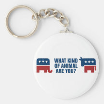 Election animals key chain