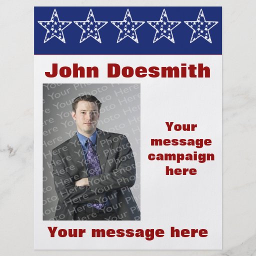 election campaign flyer template