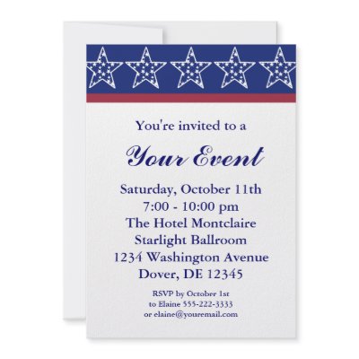 Election Campaign Party Invitations or 4th of July by campaigncentral