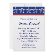 Election Campaign Party Invitations or 4th of July